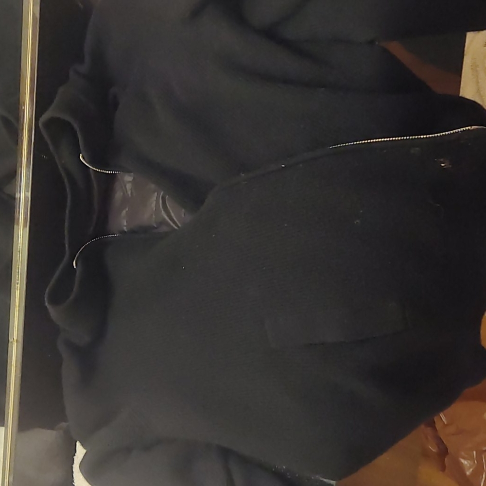 Emporio armani reversible black jacket